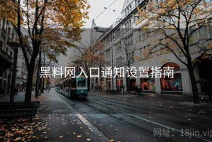 黑料网入口通知设置指南