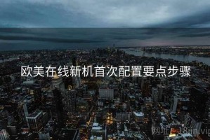欧美在线新机首次配置要点步骤