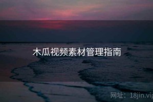 木瓜视频素材管理指南