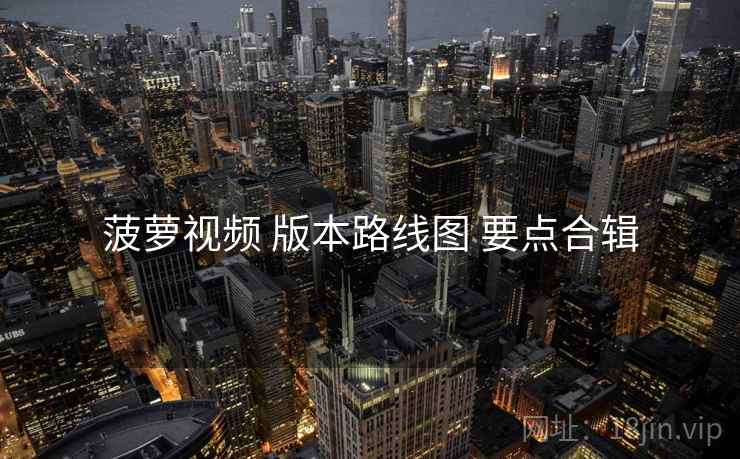 菠萝视频 版本路线图 要点合辑