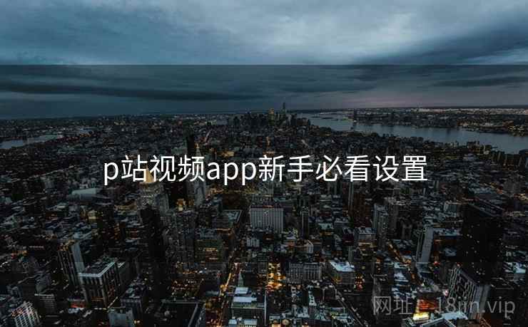 p站视频app新手必看设置
