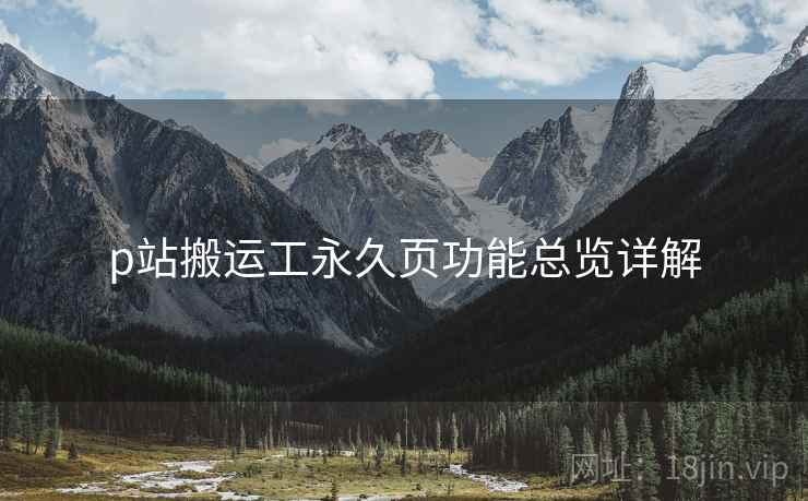 p站搬运工永久页功能总览详解