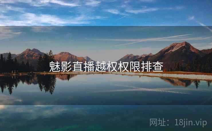 魅影直播越权权限排查