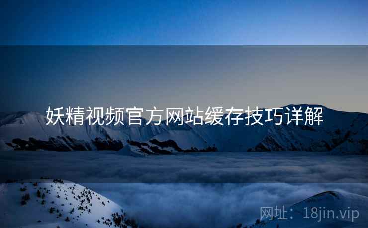 妖精视频官方网站缓存技巧详解