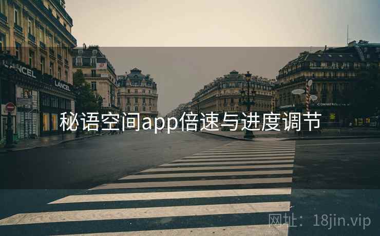 秘语空间app倍速与进度调节