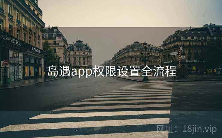 岛遇app权限设置全流程
