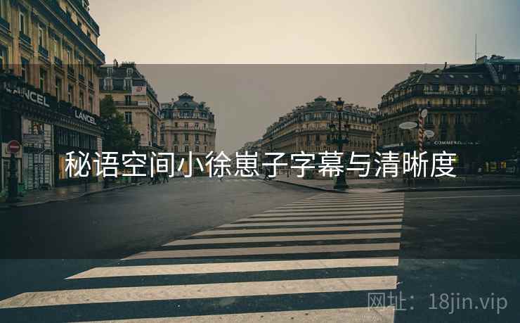 秘语空间小徐崽子字幕与清晰度
